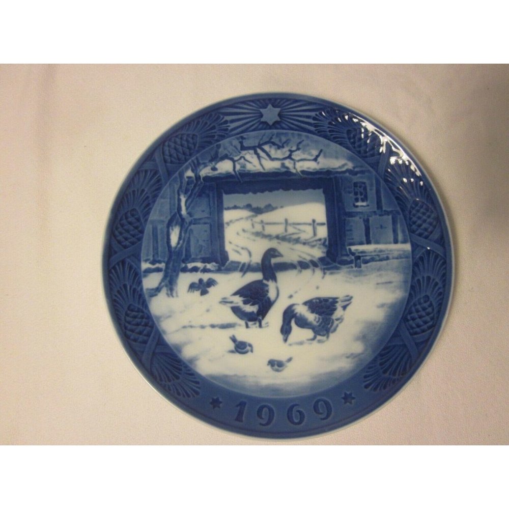 Vintage Royal Copenhagen Denmark 1969 Old Farmyard